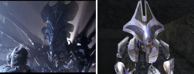 aliens of halo|List of references to Aliens in the Halo series .